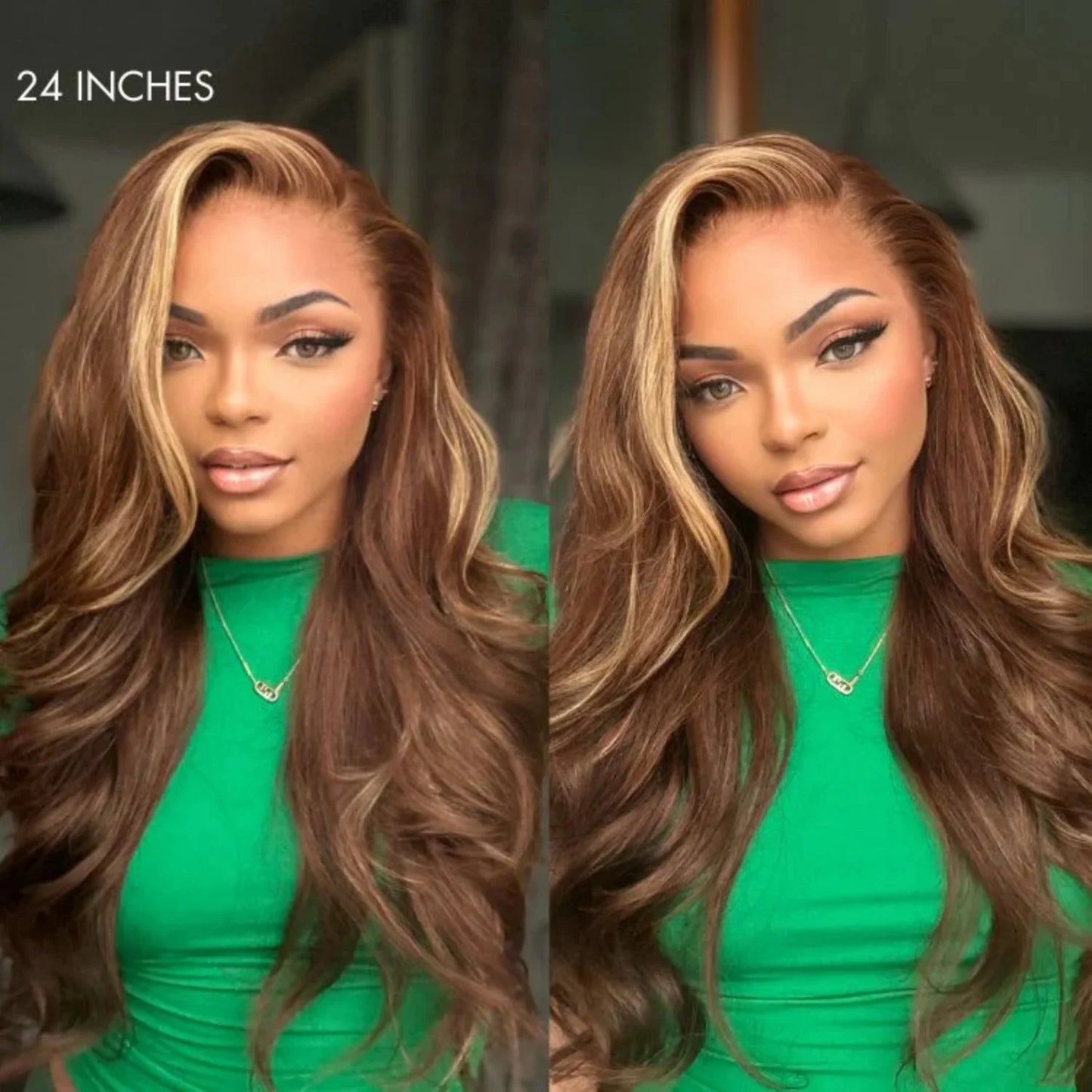 Ombre/Highlight Loose Body Wave - Glueless Human Hair Wig
