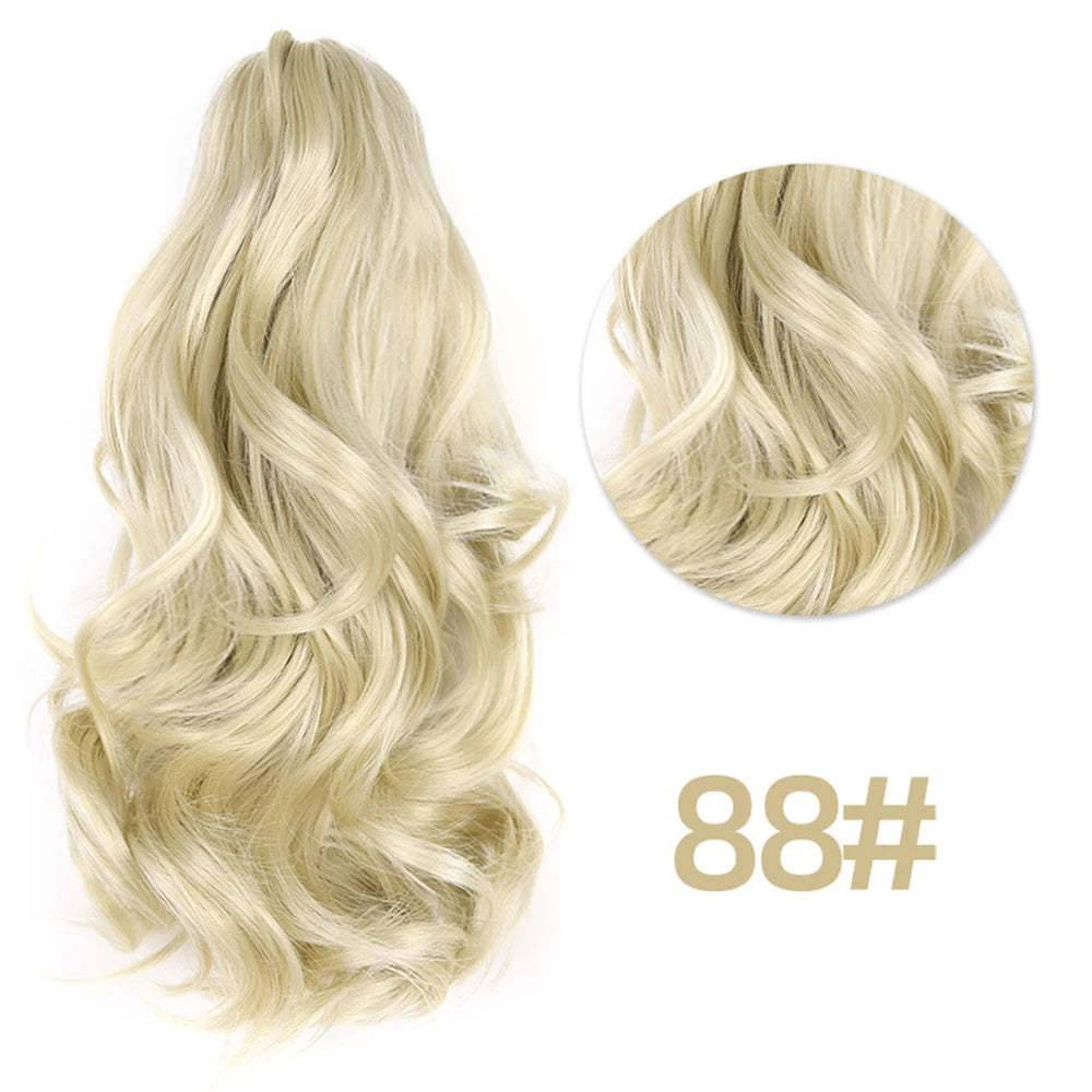 Curly Body Wave Synthetic Clip In Ponytails - Various Options Available