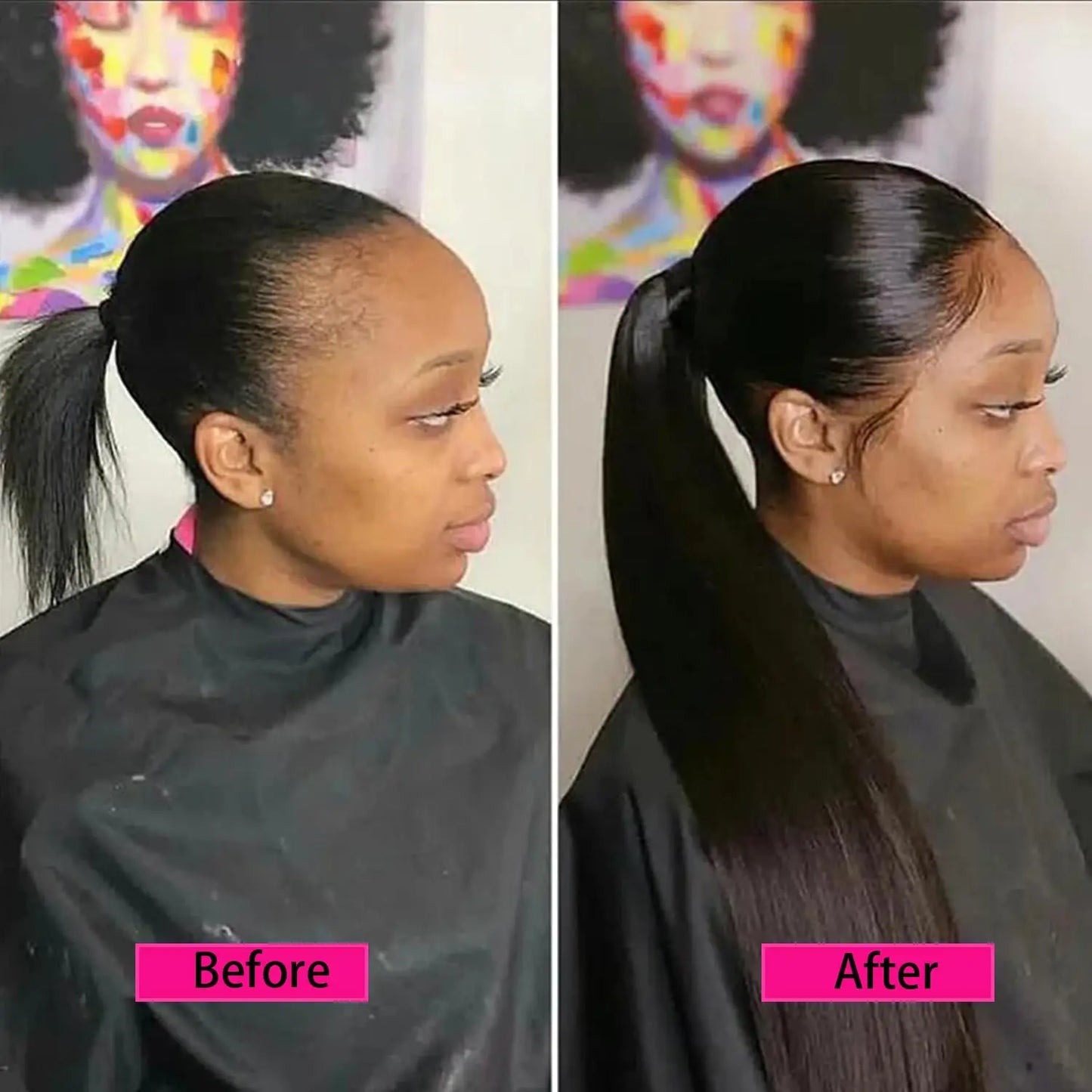 Human Hair Wrap Around Ponytail 10-32 Inches; Available in Straight, Body Wave, Water Wave & Kinky Curly (Natural Color)