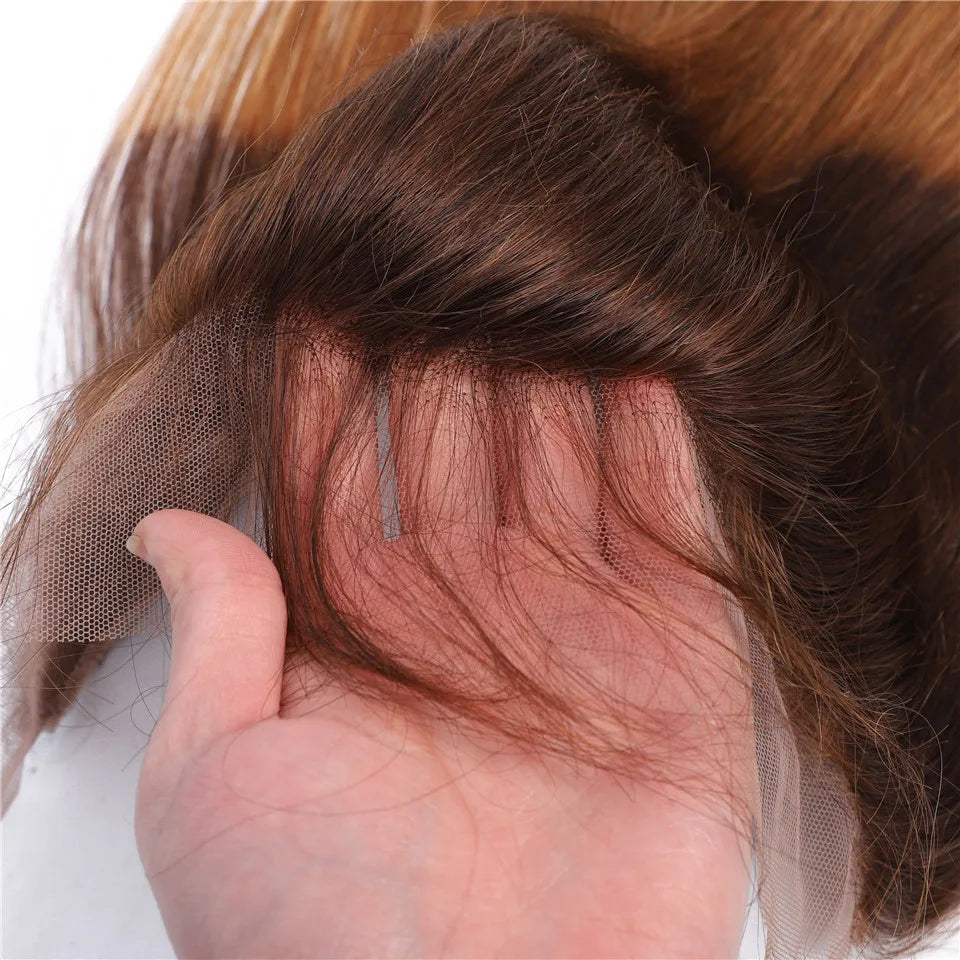 Remy Brazilian Body Wave Human Hair Lace Frontal With Baby Hair - Various Options Available