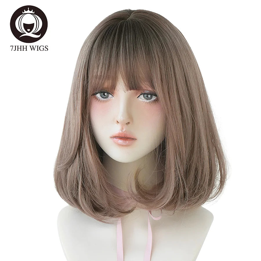 Short Bob Synthetic Wig - Various Colors Available