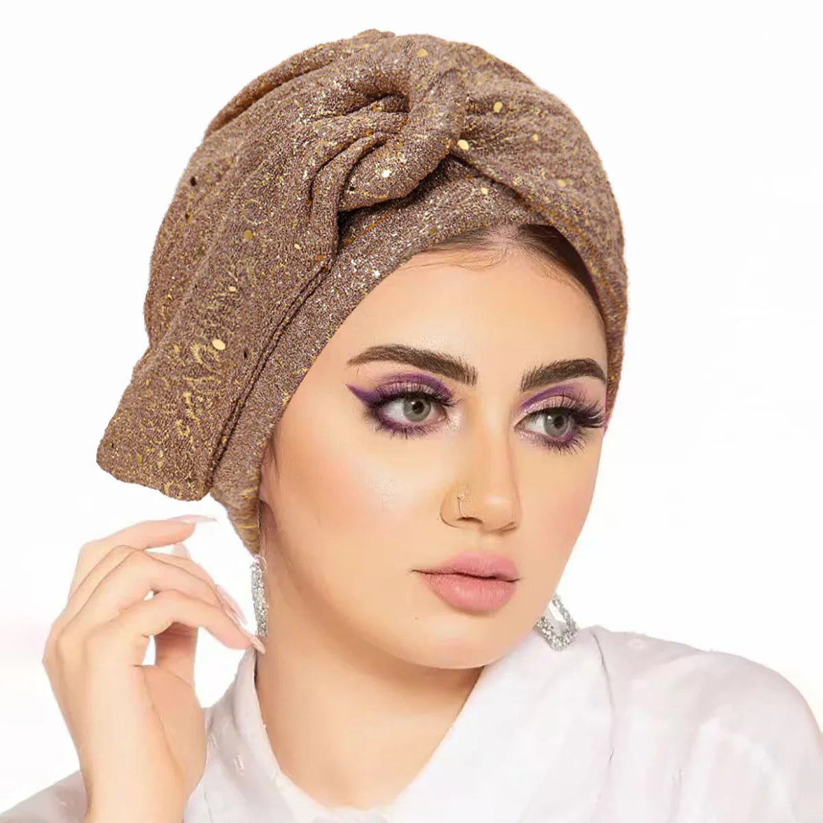 Women's Pleated Turbans in Various Colors