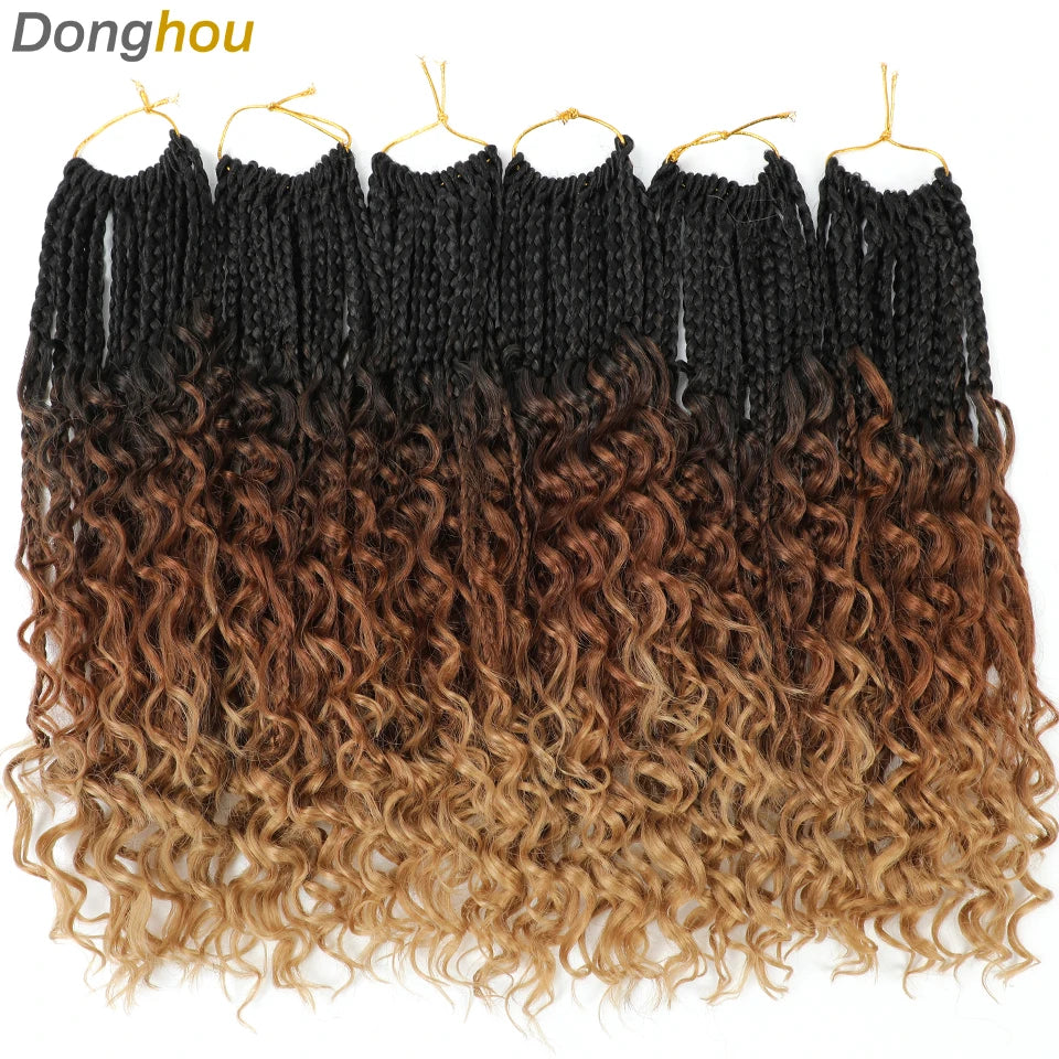 Boho Box Braids Synthetic Crochet Hair