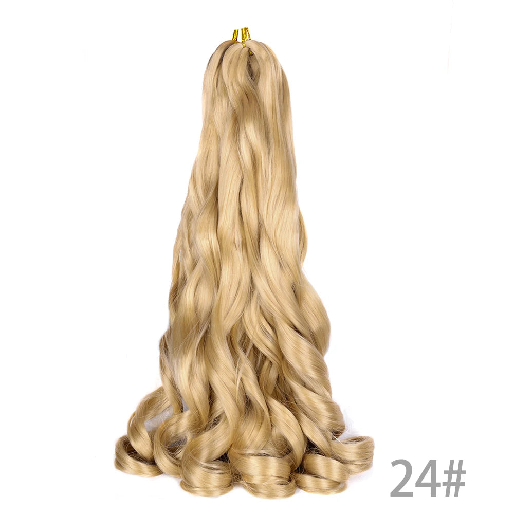 Loose French Spiral Curl Synthetic Pre-Stretched Braiding Hair