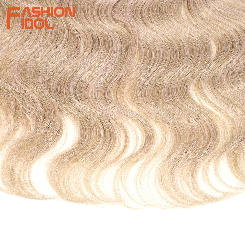 Ombre Body Wave Crochet Hair 24 Inch Long Synthetic Hair - Various Colors Available
