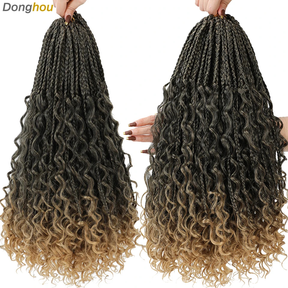Boho Box Braids Synthetic Crochet Hair