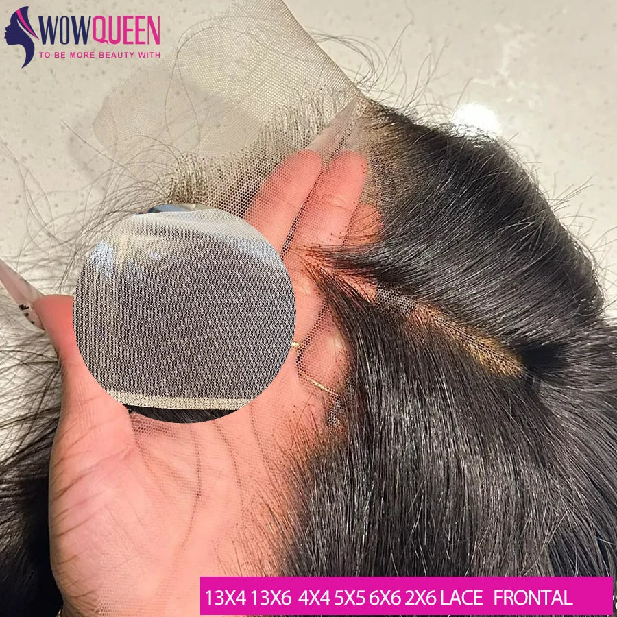 Straight Remy Transparent Lace Closure Frontal -100% Human Hair