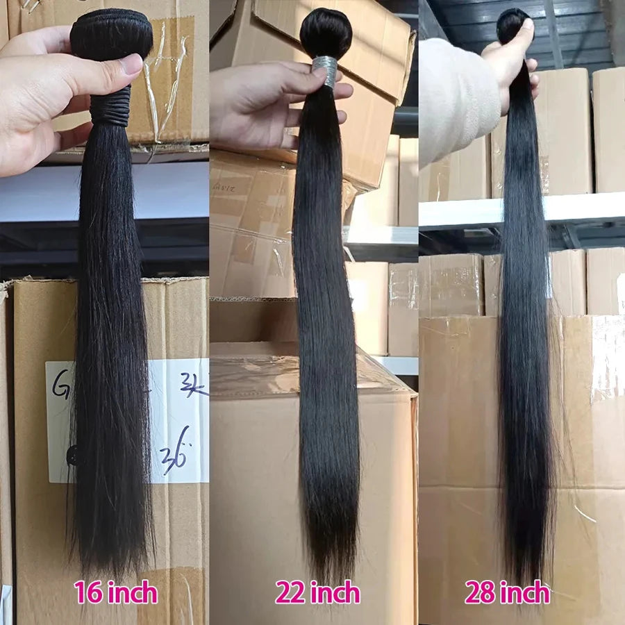 Silky Straight 100% Human Hair Bundles