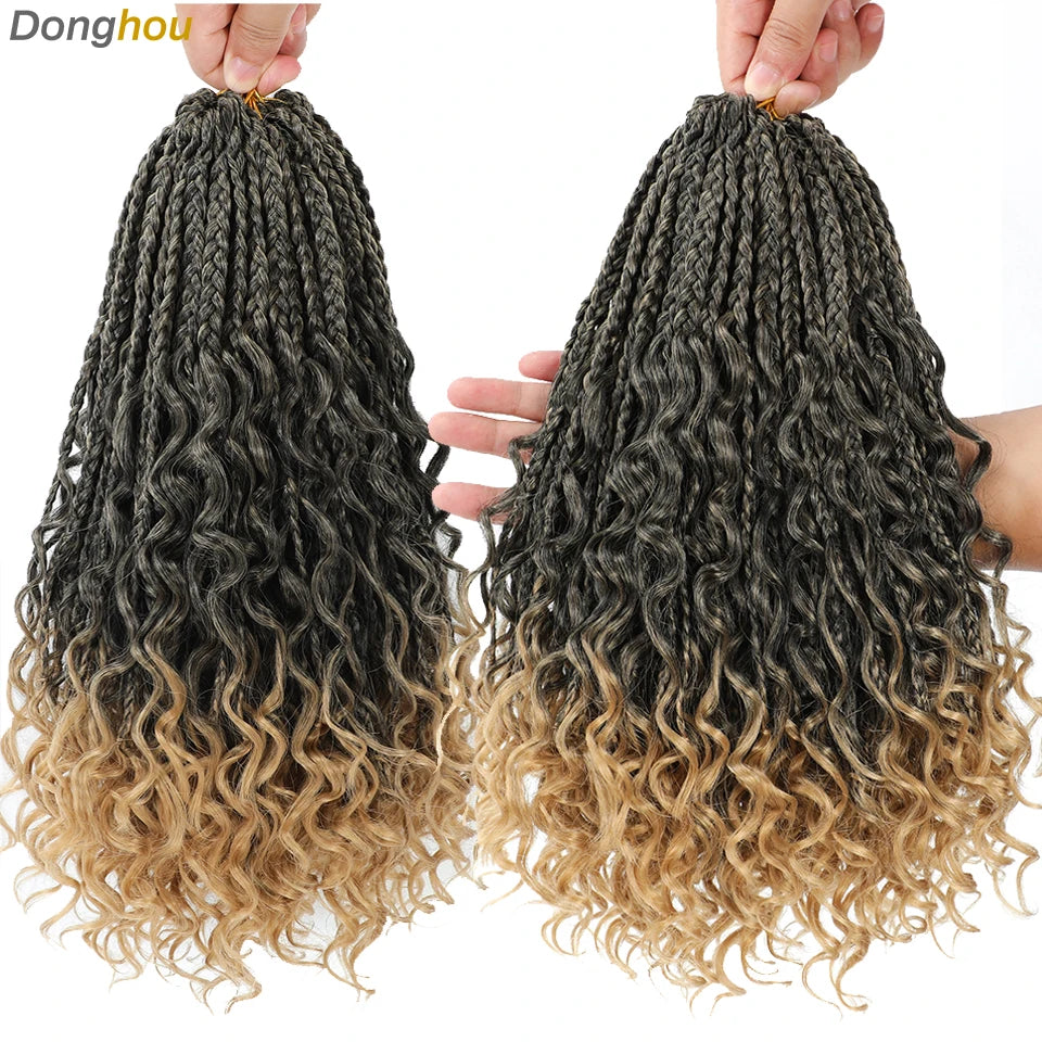 Boho Box Braids Synthetic Crochet Hair