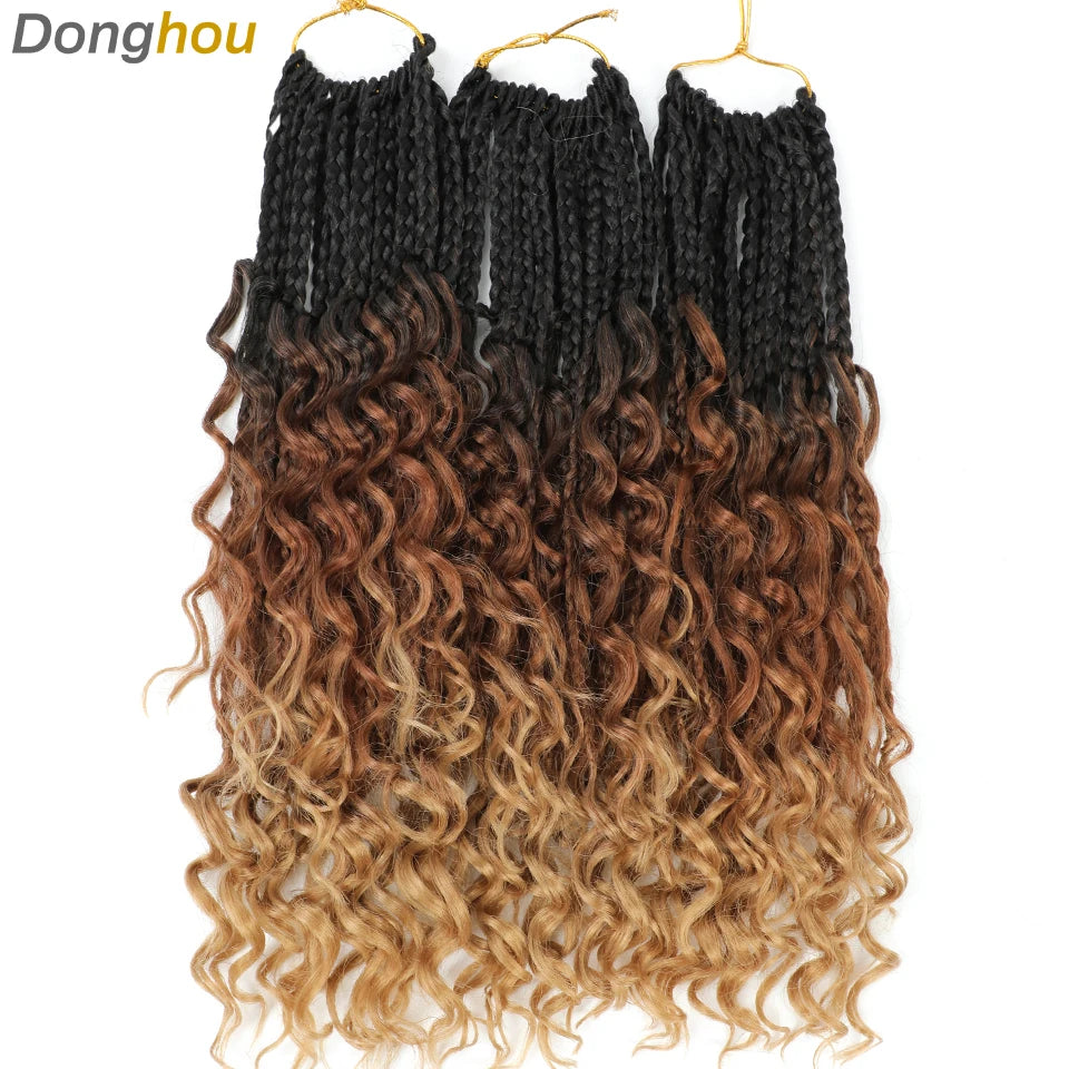 Boho Box Braids Synthetic Crochet Hair