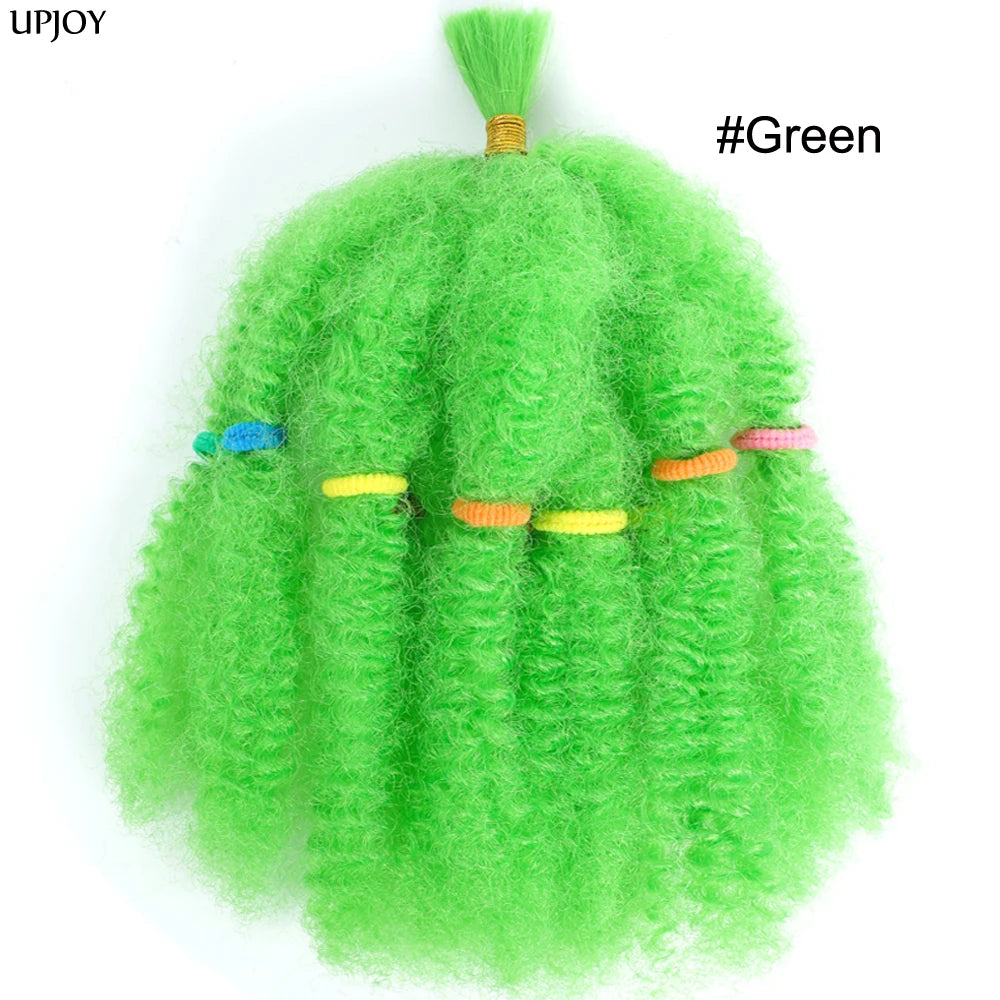 Afro Kinky Curly Marley Synthetic 12inch Hair - Various Colors Available