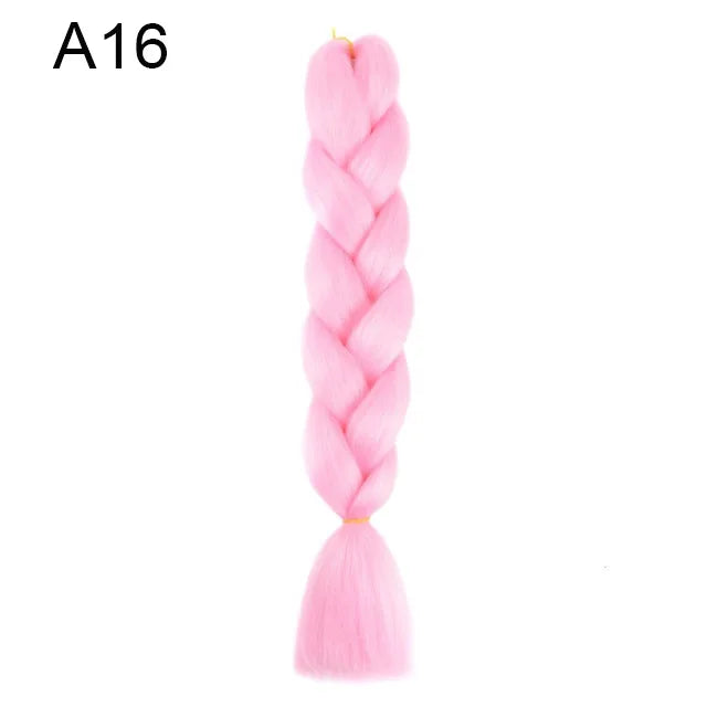24Inch Synthetic Yaki Jumbo Braiding Hair - Various Colors Available