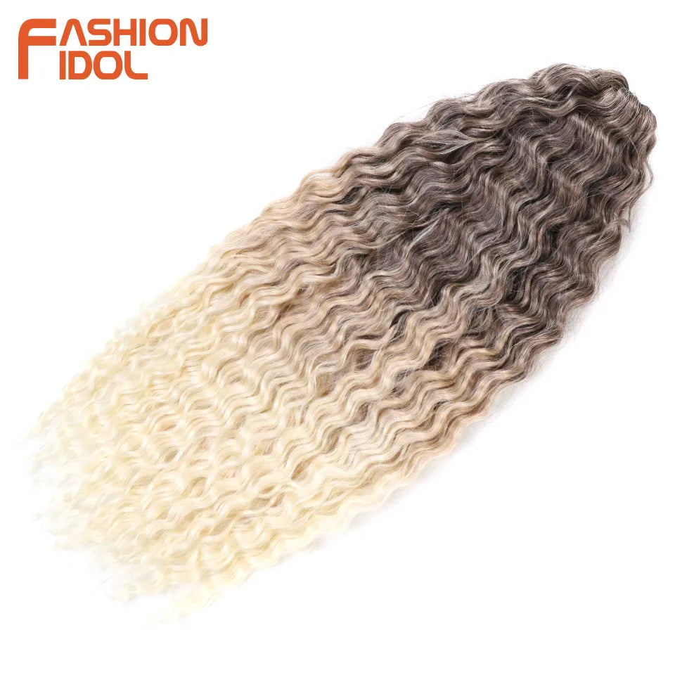 Water Wave Synthetic Crochet Hair - Various Colors Available