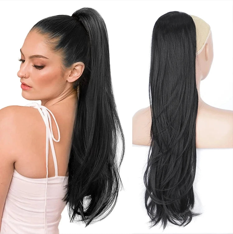 Synthetic Claw Clip In Short Curly Ponytails