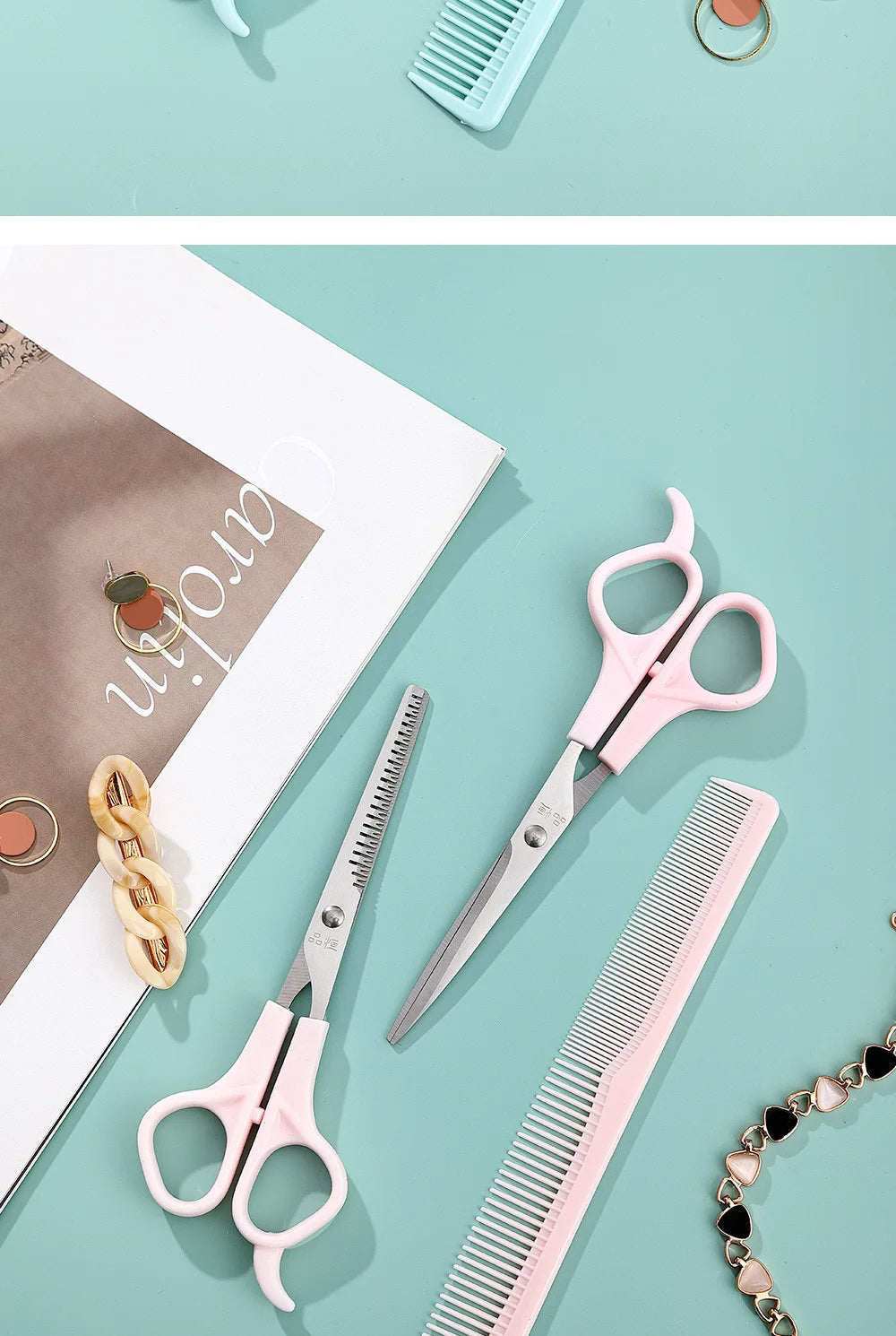 3Pc Salon Hairdressing Scissor Shear Set