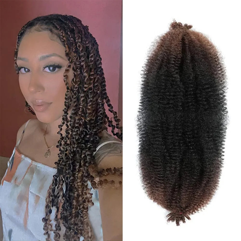 Afro Kinky Marley Twist Braiding /Crochet Synthetic Hair - Various Colors Available