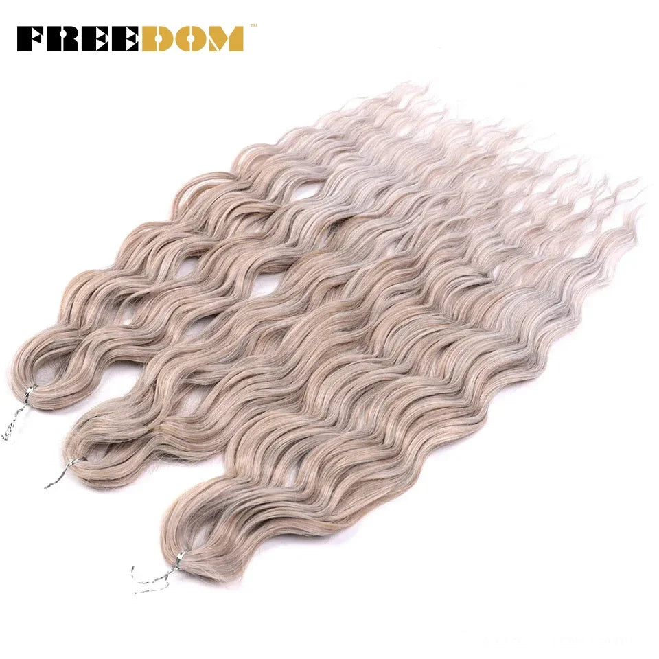 Deep Water Wave Synthetic 24inch Long Crochet Hair