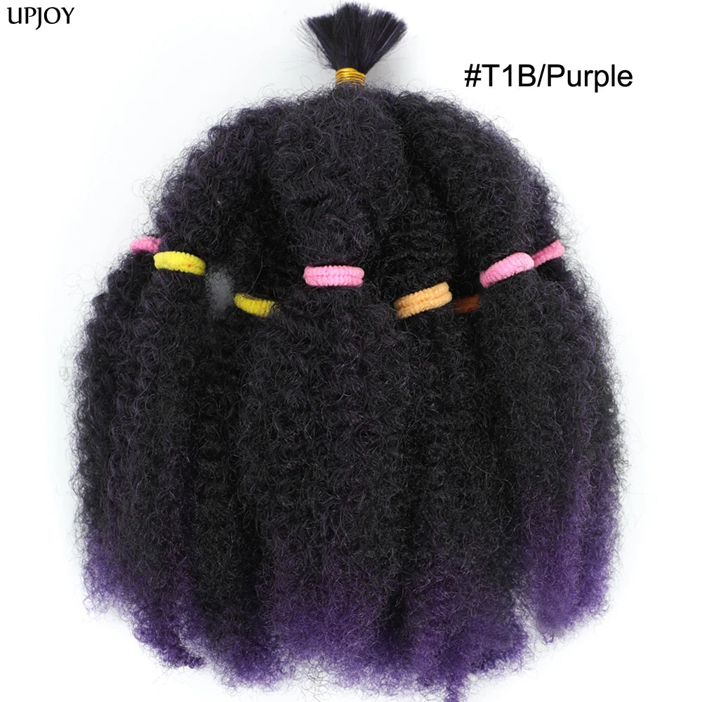 Afro Kinky Curly Marley Synthetic 12inch Hair - Various Colors Available