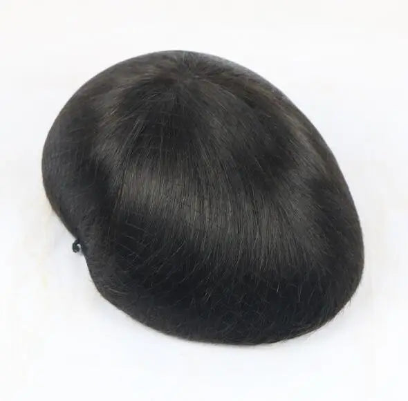 Durable Fine Mono PU Base Natural Hairline Toupee/Replacement Unit 100% Man Human Hair Prosthesis Capillary - Various Options Available