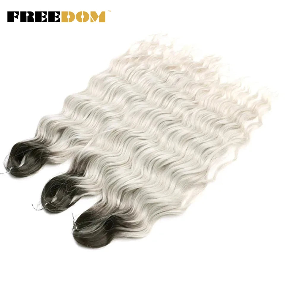 Synthetic Loose Deep Wave Crochet Hair - Various Colors Available