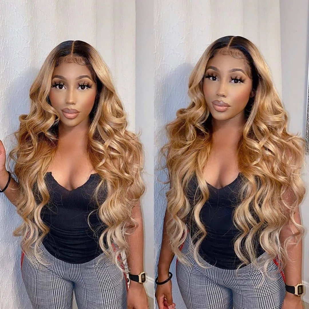 Ombre Blonde Body Wave Bundles - Brazilian Remy 100% Unprocessed Human Hair