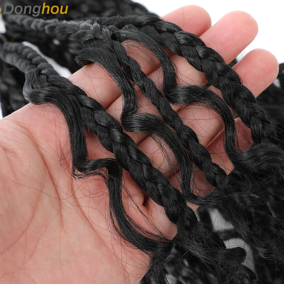 Boho Box Braids Synthetic Crochet Hair