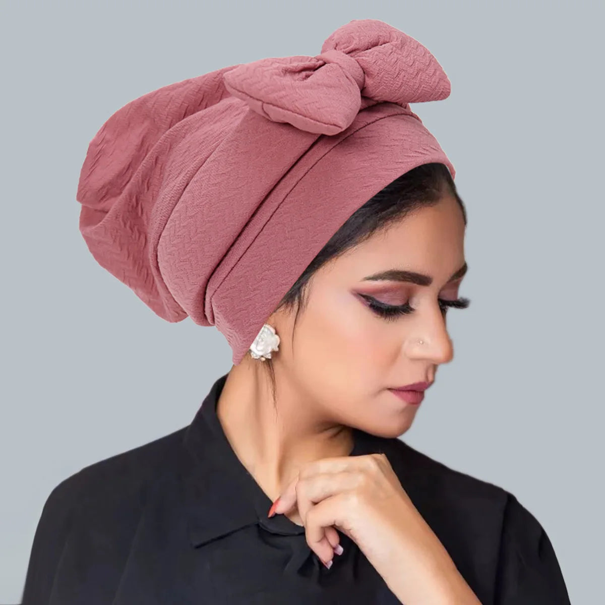 Women's Pleated Turbans in Various Colors