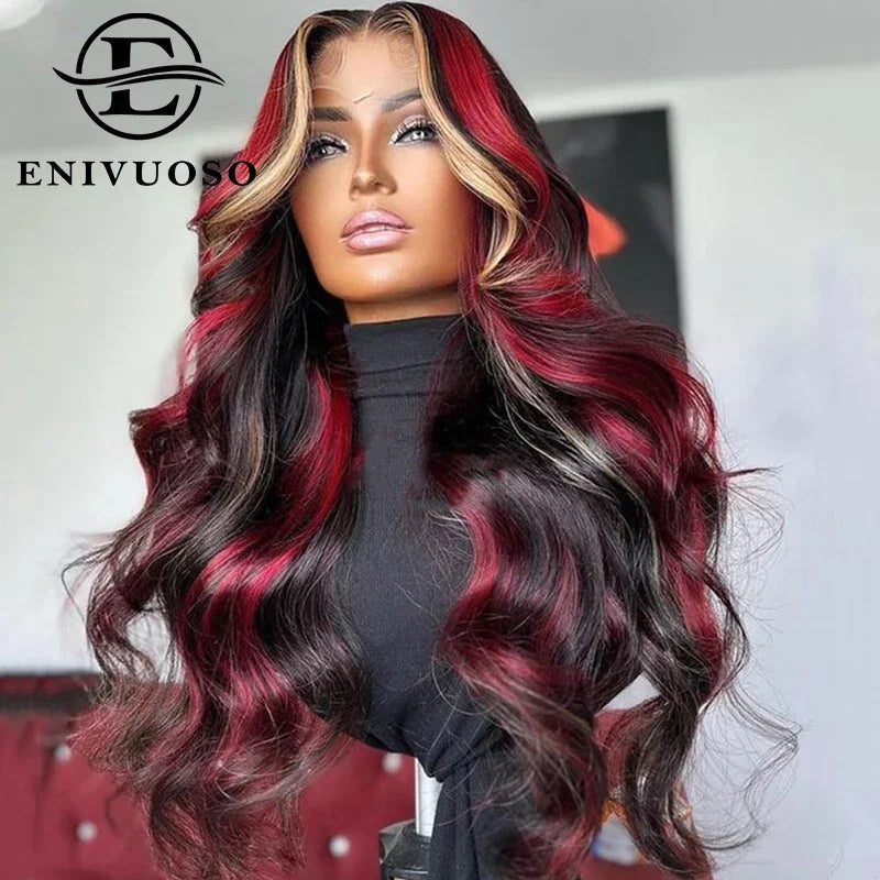 Body Wave Synthetic Pre-plucked Baby Hair Lace Front Wigs - Various Colors Available