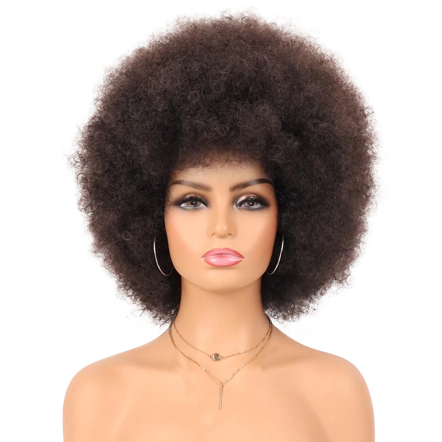 Short Synthetic Afro Kinky Curly Wigs - Various Colors Available