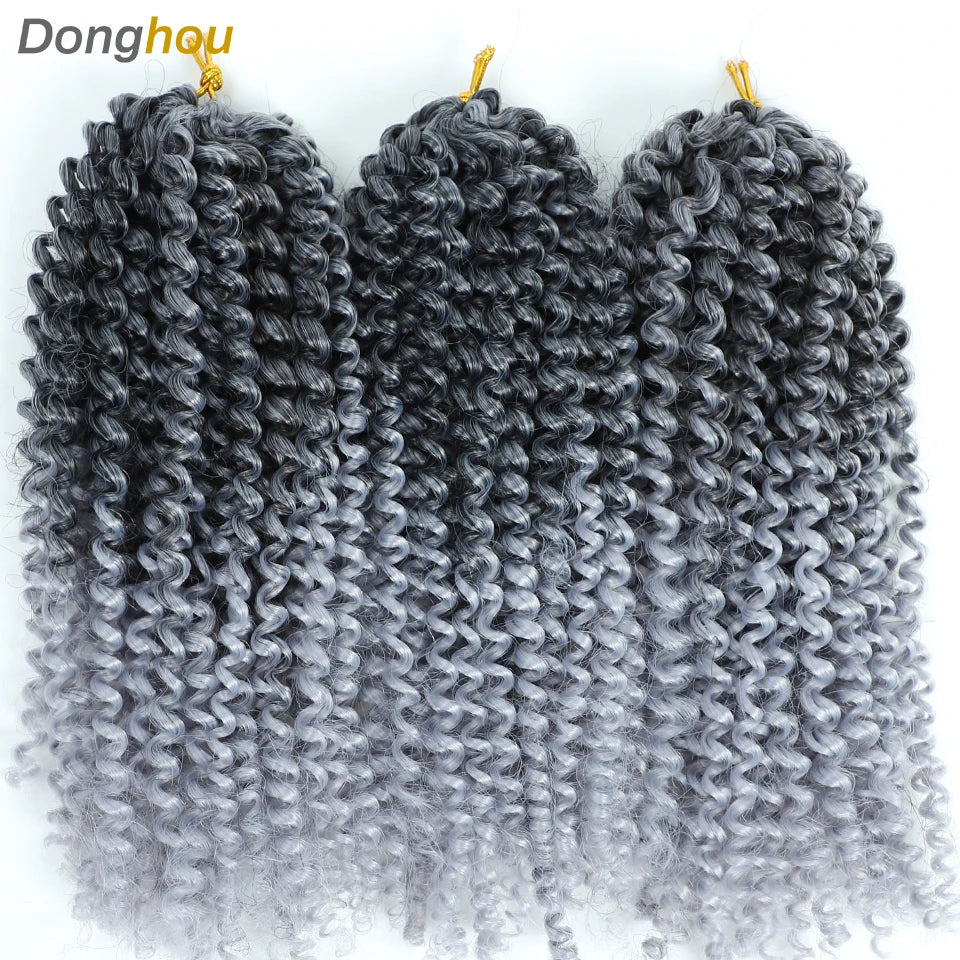 8 Inch Curly Passion Twist Synthetic Crochet Hair - Various Colors Available