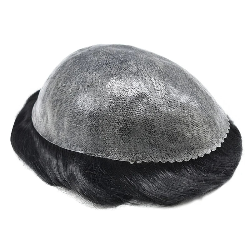 Straight Human Hair Replacement (Toupee) Injection Skin, Hair Capillary Prosthesis