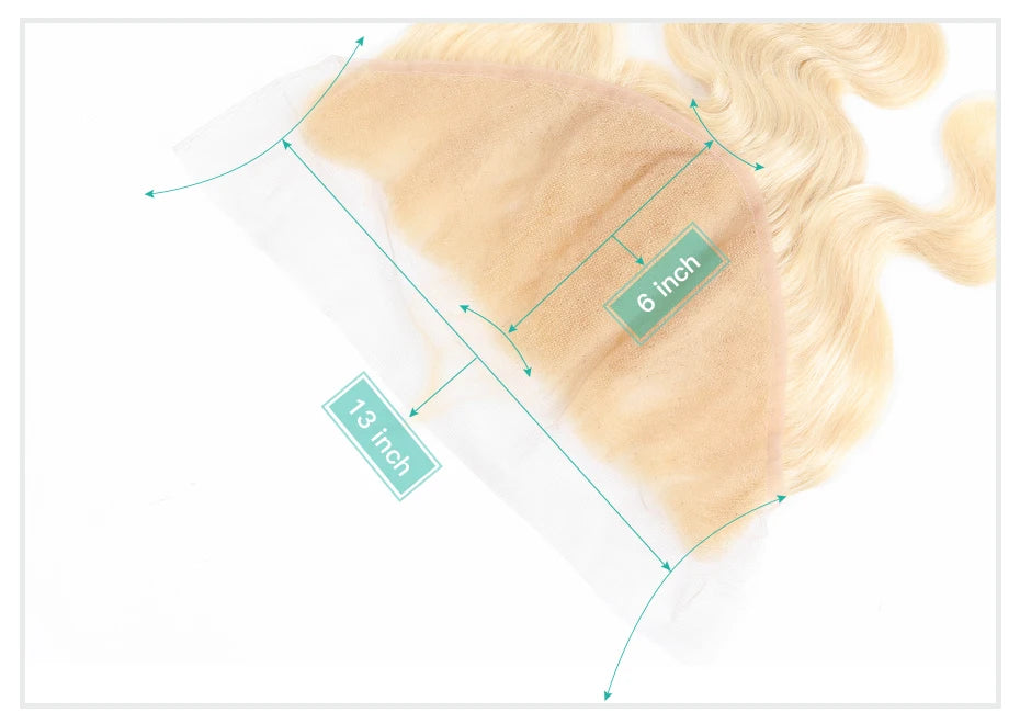 Body Wave Swiss HD Lace Frontal - 613 Blonde, 13x4, 13x6