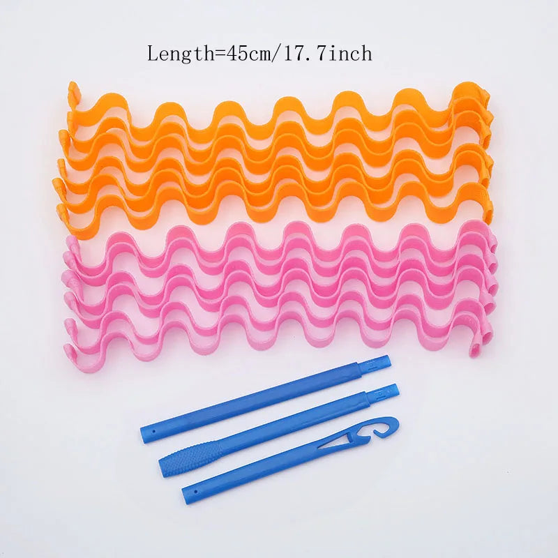 12Pcs Set Magic Hair Curler Heatless Styling Tools
