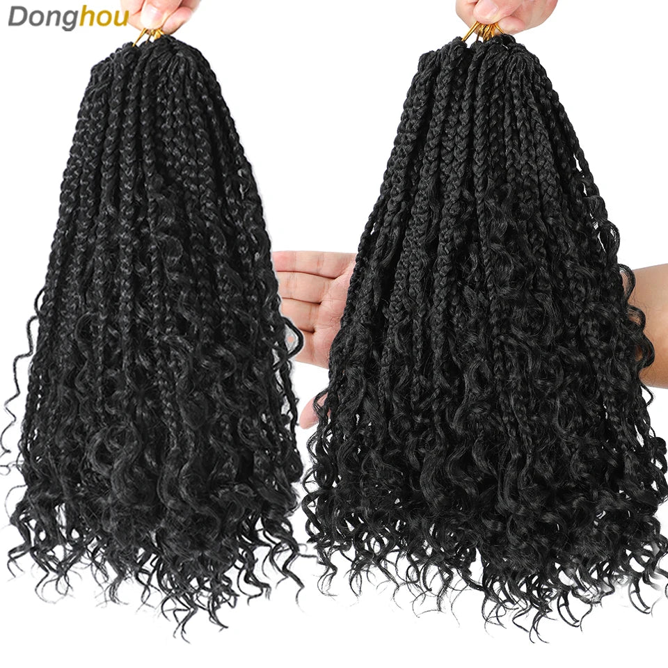 Boho Box Braids Synthetic Crochet Hair