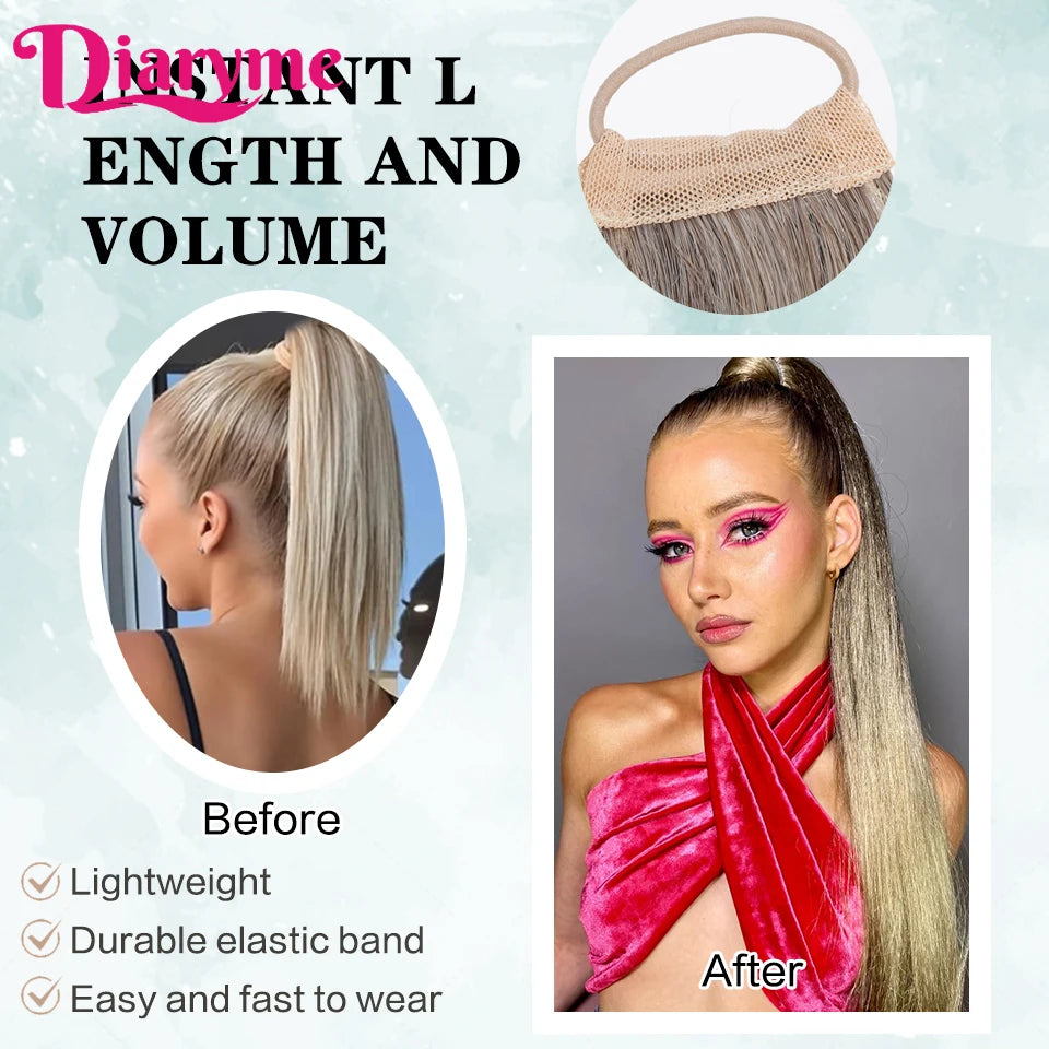 Long Straight Synthetic Ponytails - Various Options Available