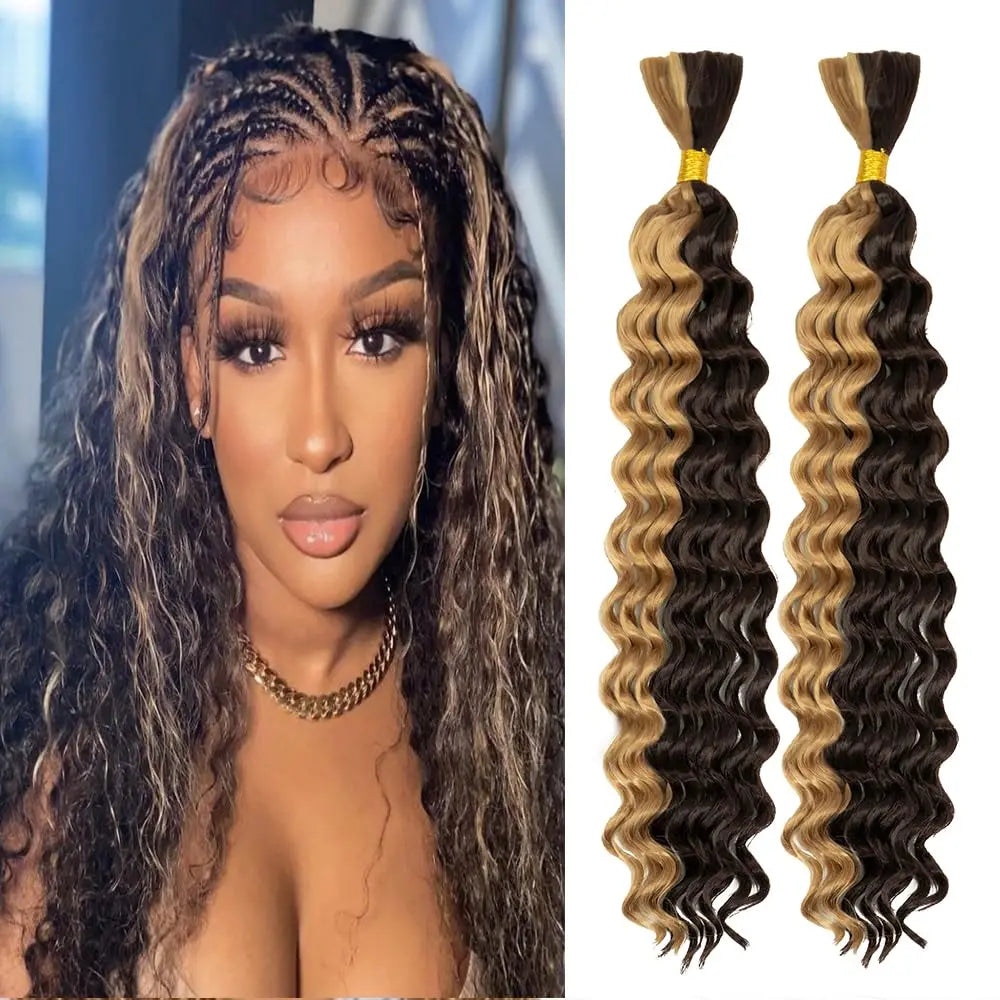 Synthetic Deep Wave Boho Braiding Hair - Various Colors Available