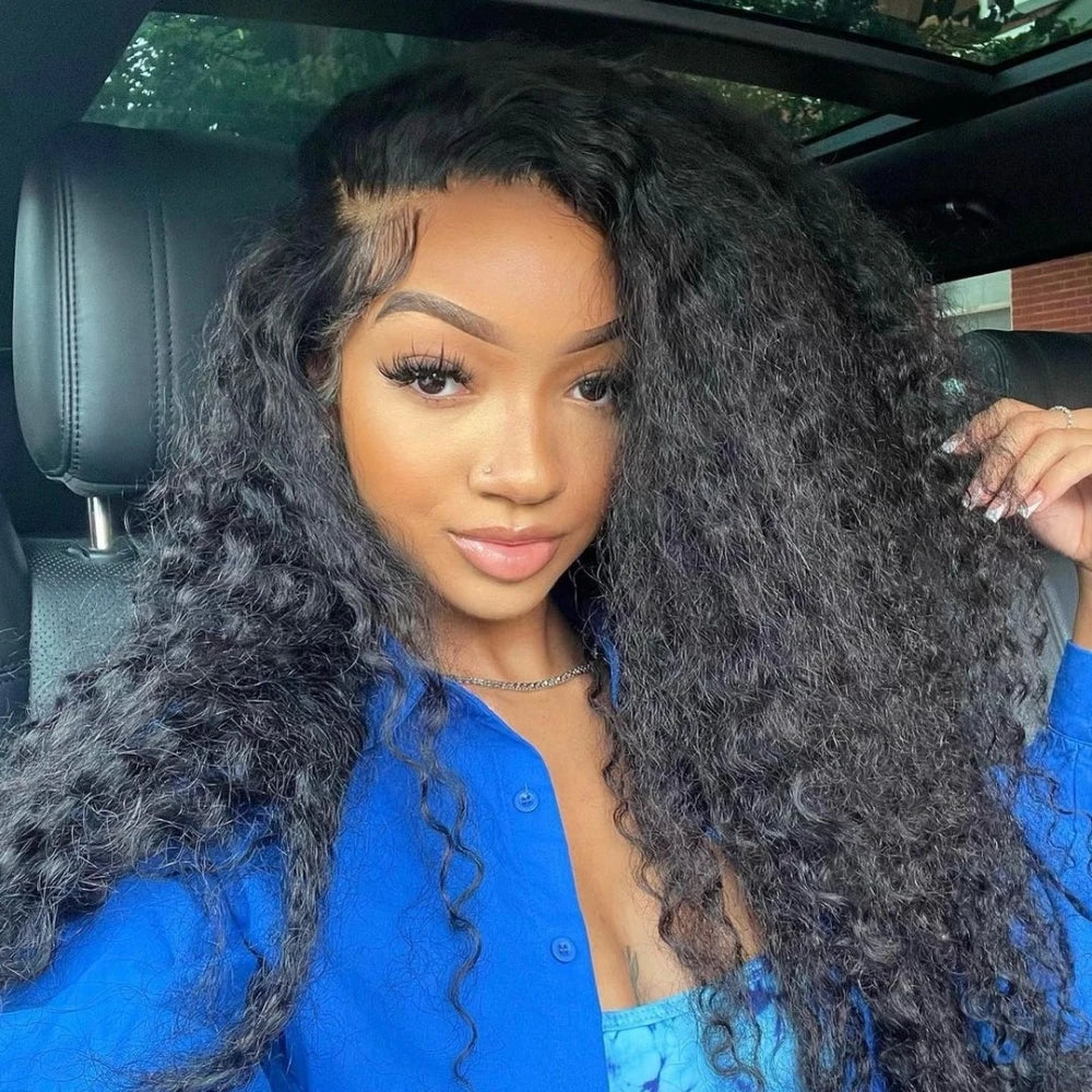 Brazilian Deep Wave Curly - Pre Plucked 360 Lace Front Human Hair Wig