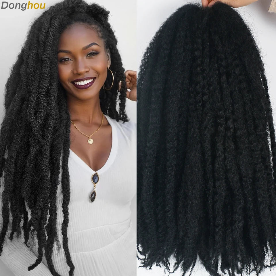18 Inch Synthetic Marley Braiding Hair - Various Colors Available