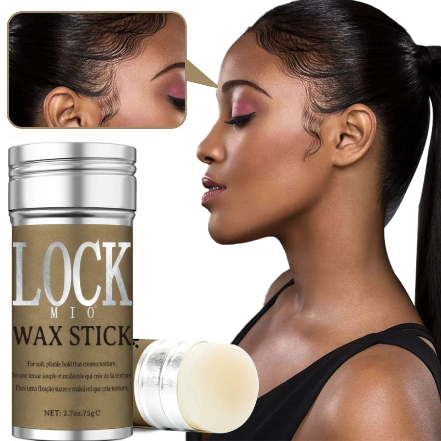 LOCKMIO Hair Styling Wax Stick; Long Lasting Hold Pomade