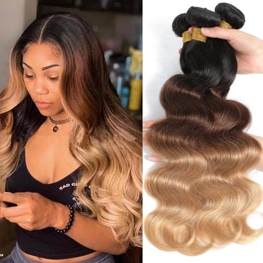 Ombre Body Wave 100% Unprocessed Virgin Brazilian Human Hair
