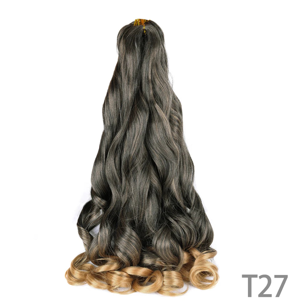 Loose French Spiral Curl Synthetic Pre-Stretched Braiding Hair