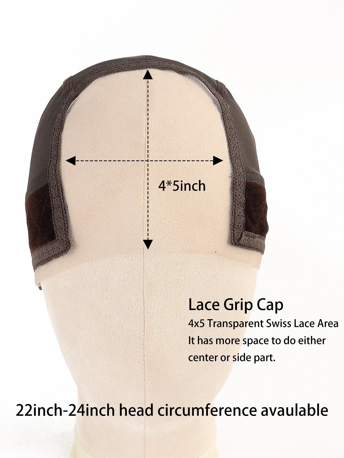 Female Headband Wig Cap Hd Lace Wig Cap For Wig Making U Part Wig Caps With Adjustable Velvet Wig Grip To Wear Wig Nude Hair Net