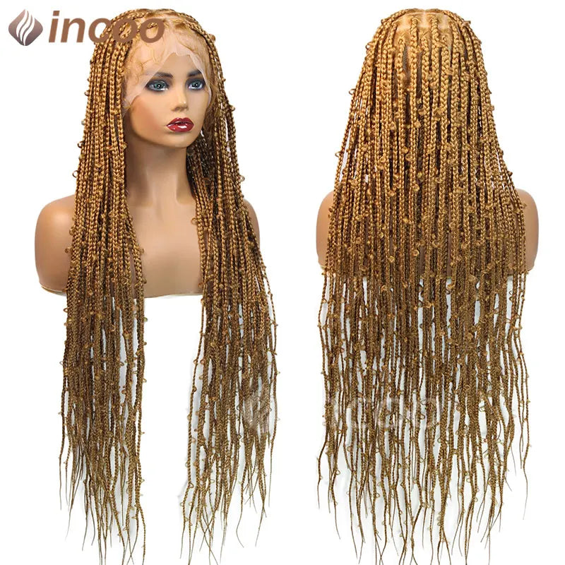 36 Inch Synthetic Braided Butterfly Lace Front Synthetic Wigs - Various Colors Available