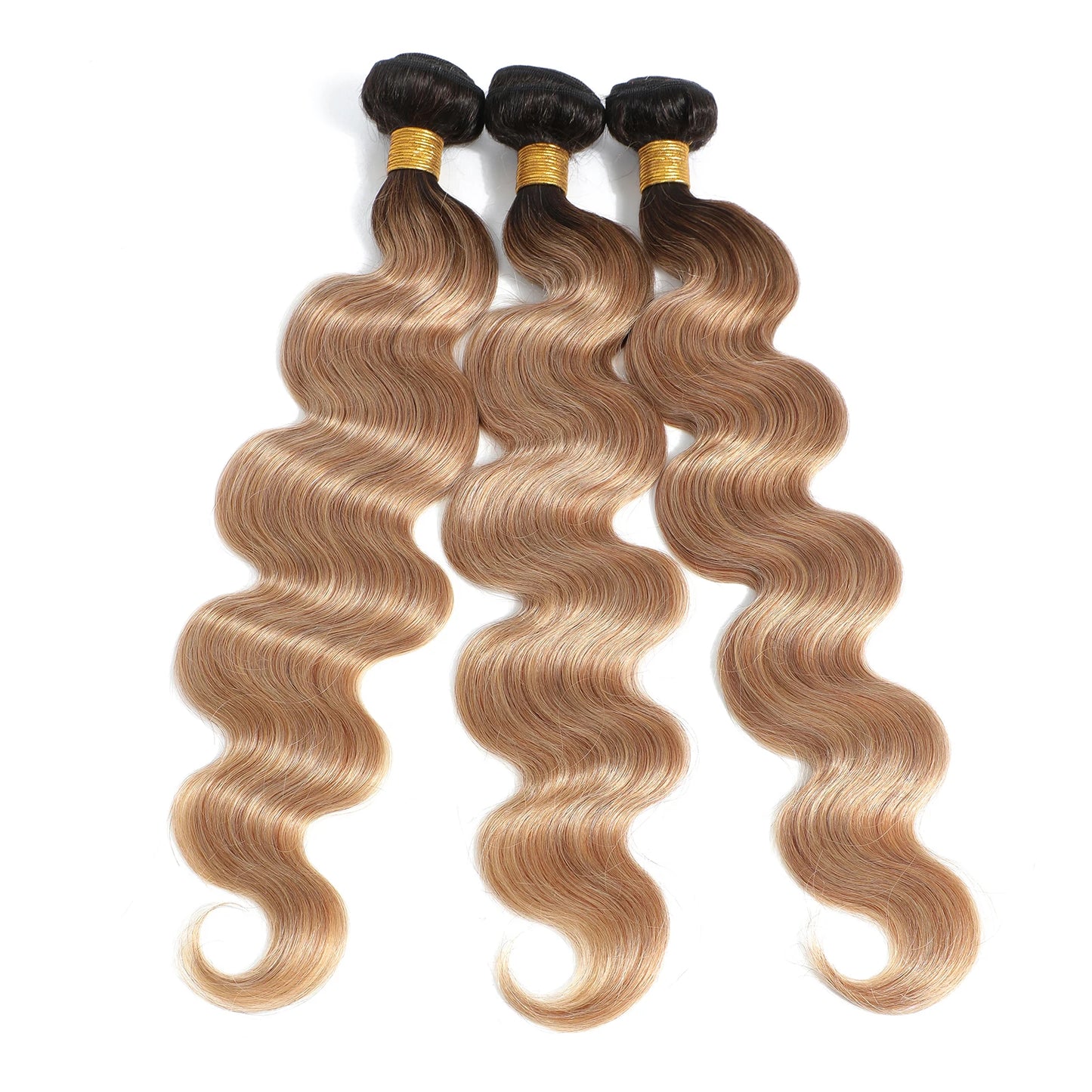 Ombre Blonde Body Wave Bundles - Brazilian Remy 100% Unprocessed Human Hair