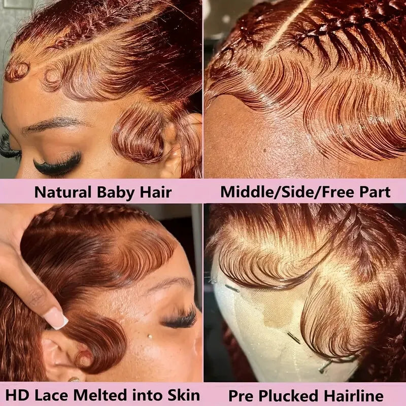 Loose Deep Wave - HD Transparent Lace Front Human Hair Glueless Wig