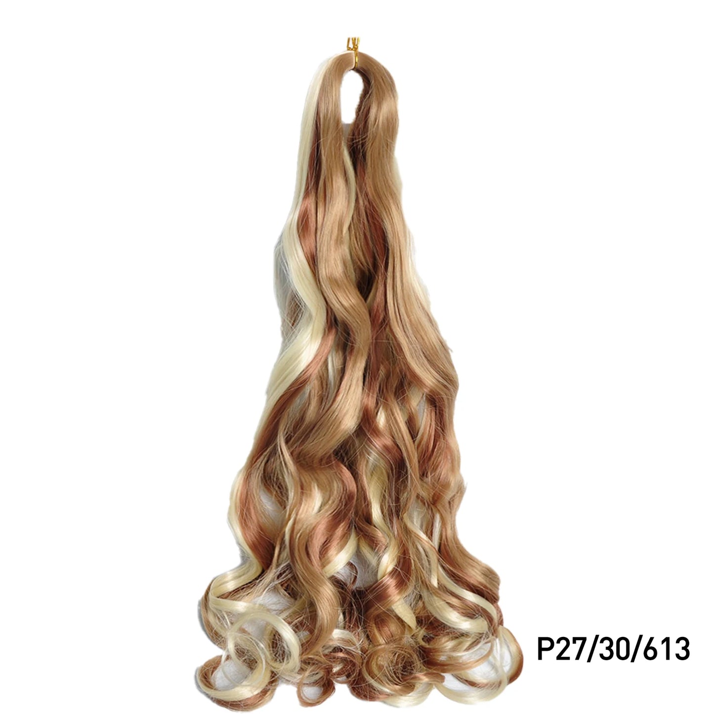 French Spiral Curls Pre Stretched Loose Synthetic Braiding Hair