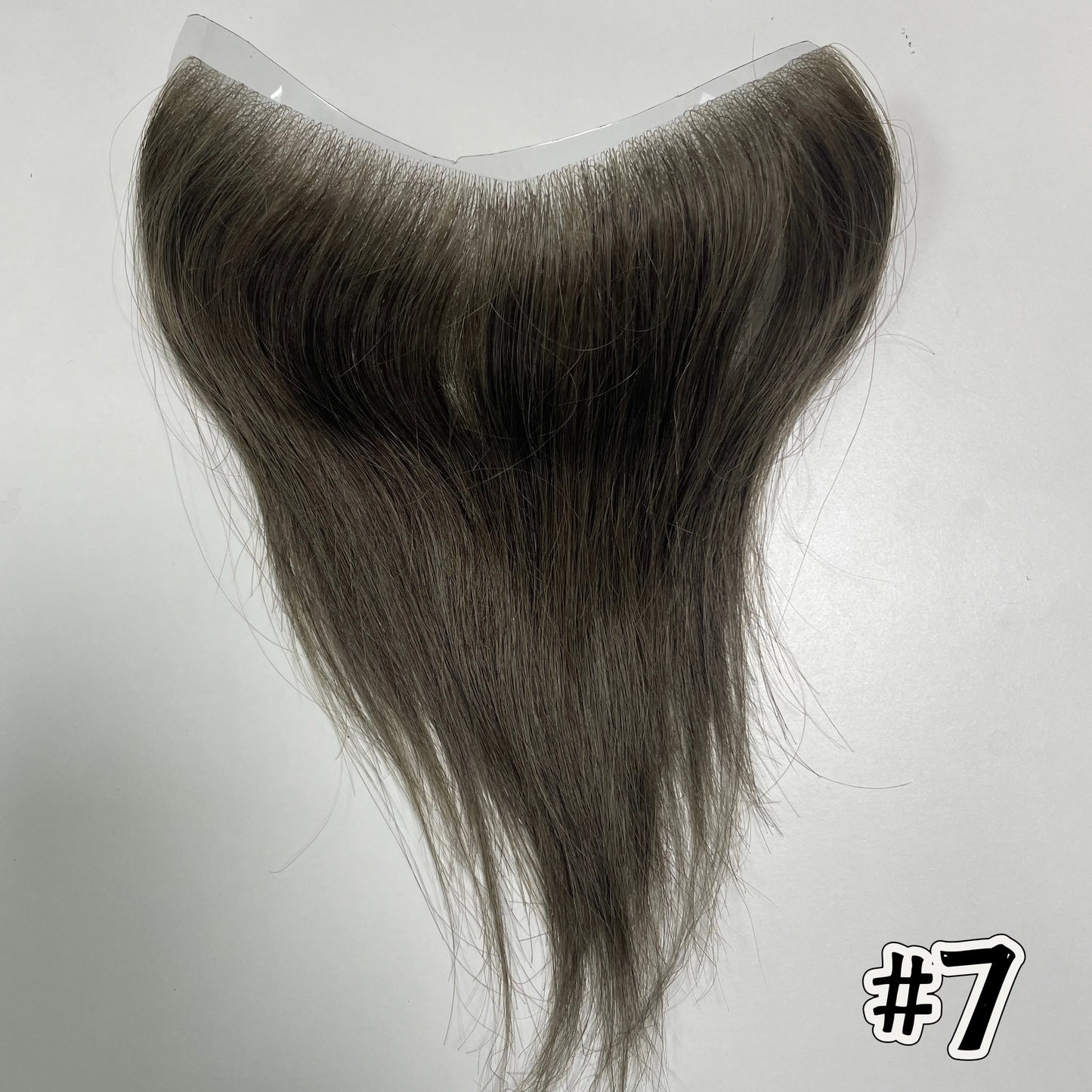 V Frontal Men Toupee Thin Skin PU 2.5x16 V Loop Human Hair Invisible Forehead Hairline