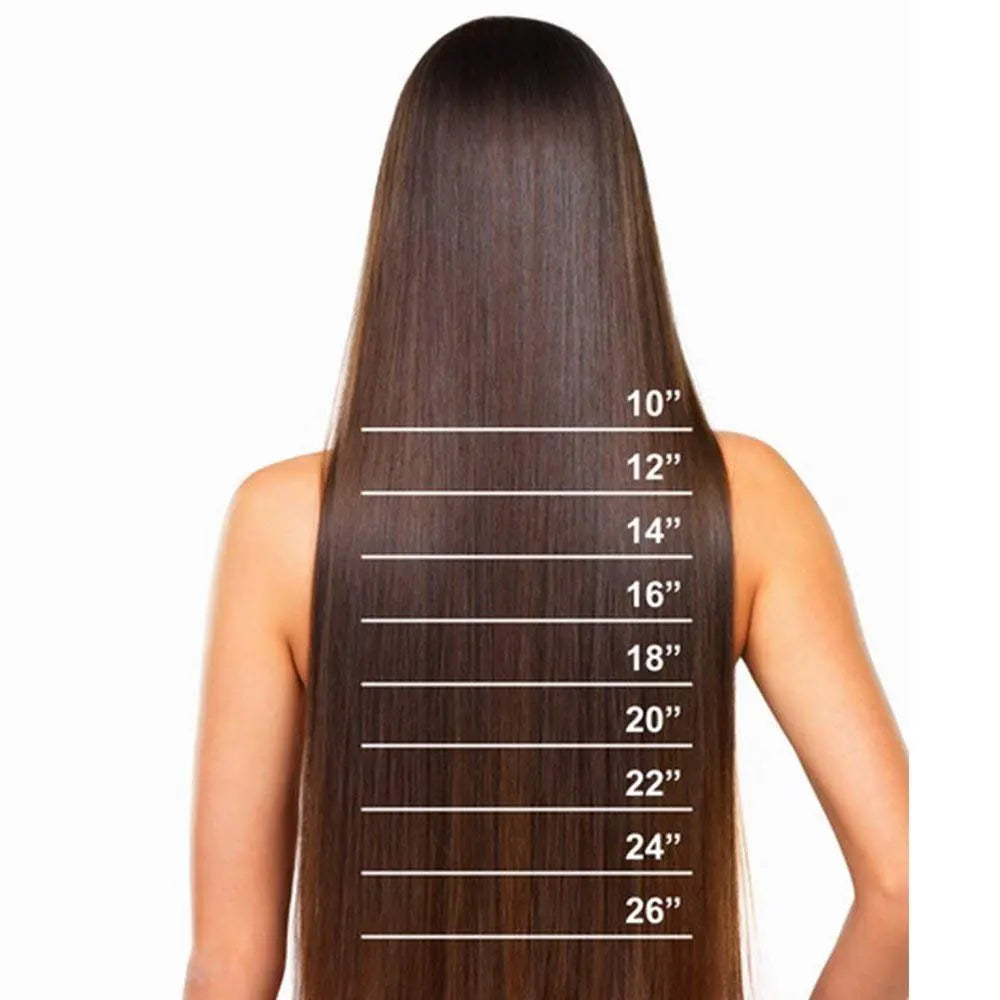 Natural Straight Remy 100% Human Hair Invisible Seamless Clips Ins