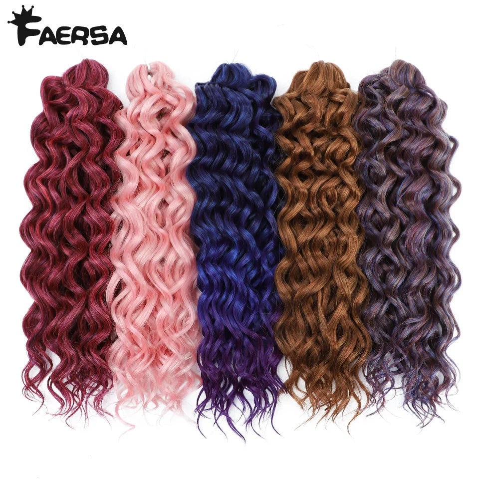 Deep Wavy Twist Synthetic Crochet Hair