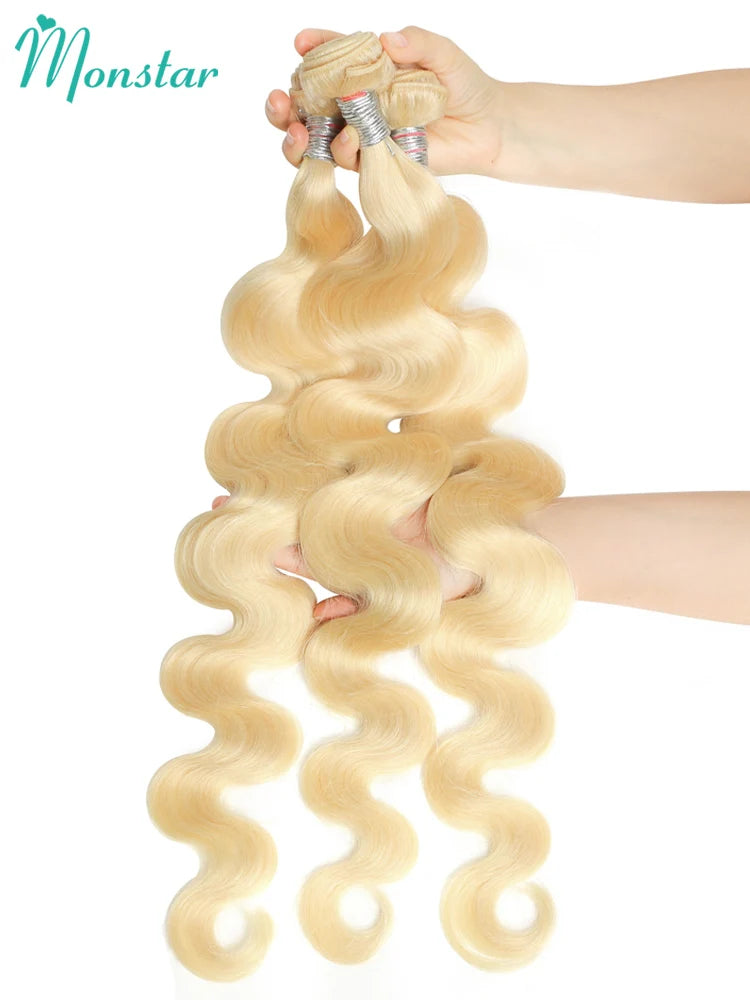 613 Blonde Body Wave Remy Human Hair - Various Lengths